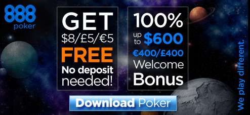 888 Poker Free Poker Download - $8 Free Cash