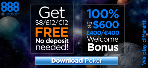 888 Poker Free Poker Download - $8 Free Cash